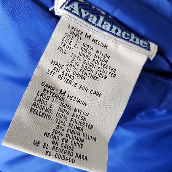 Avalanche Full Zip Puffer Jacket Womens Medium Black Inside Pockets Outdoors - Picture 7 of 10